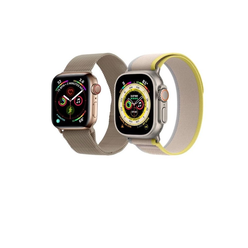 BURAQ 2-Pack Sports Strap Compatible with Apple Watch 49/46/45/44/42mm – Series Ultra 2/Ultra/9/8/7/6/5/4/3/2/1/SE – Model #1591 - Image 2