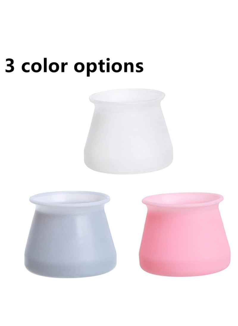 Oasisgalore - 20 Pack White Rubber Floor Protectors, Silicone Chair Leg Furniture Pads, Non-Slip Mute Foot Covers for Stools, Tables. - Image 1