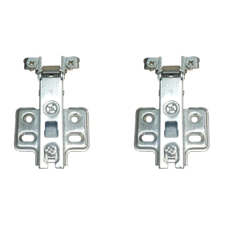 BTL Aluminium Frame Door Autoclose Hinges NonSoftclose Regular Slide On Hinge 0 Crank Full Overlay 60 Hours Salt Spray TestingMaterial Cold Roll SteelNickel Plating1 Pair BAHRAS0 - Image 1