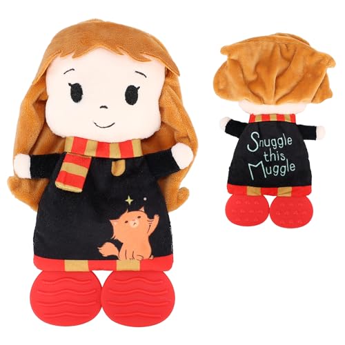 Kids Preferred Harry Potter Hermione Teether Plush Toy Crinkle Cloth for Newborn Baby Boys and Girls 10 inches