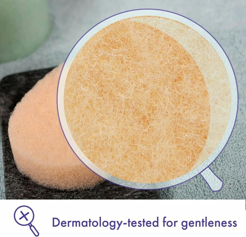 Buf-Puf Gentle Facial Sponge, Pack of 6 - Perfect for Cleansing and Exfoliating - Image 3