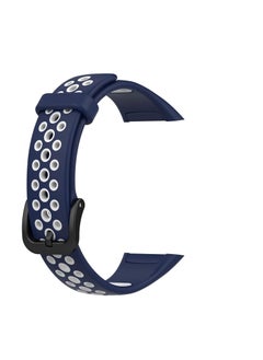 Generic Replacement Strap for Honor Band 6 (Navy/White)  - Image 2
