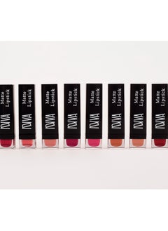 IDIVA Matte Lipstick, 8 different colors, long lasting up to 16 H  - Image 3