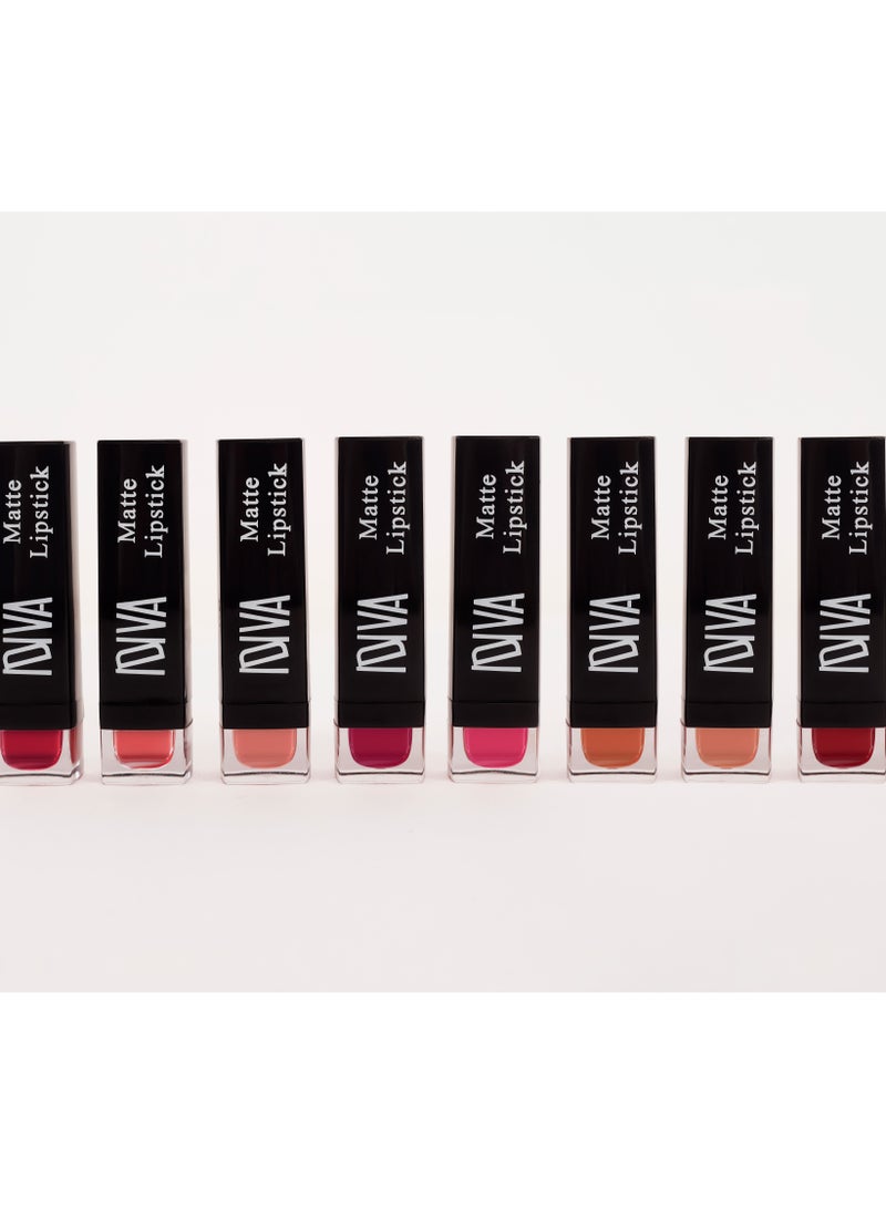 IDIVA Matte Lipstick, 8 different colors, long lasting up to 16 H - Image 3