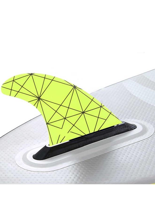 Thoraya Glass Fibre Skeg Tracking Fin Integral Fins FCS2 G5 for Kayaks Canoes Rowing Boats Yellow  - Image 2