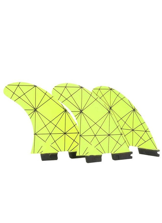 Thoraya Glass Fibre Skeg Tracking Fin Integral Fins FCS2 G5 for Kayaks Canoes Rowing Boats Yellow  - Image 1
