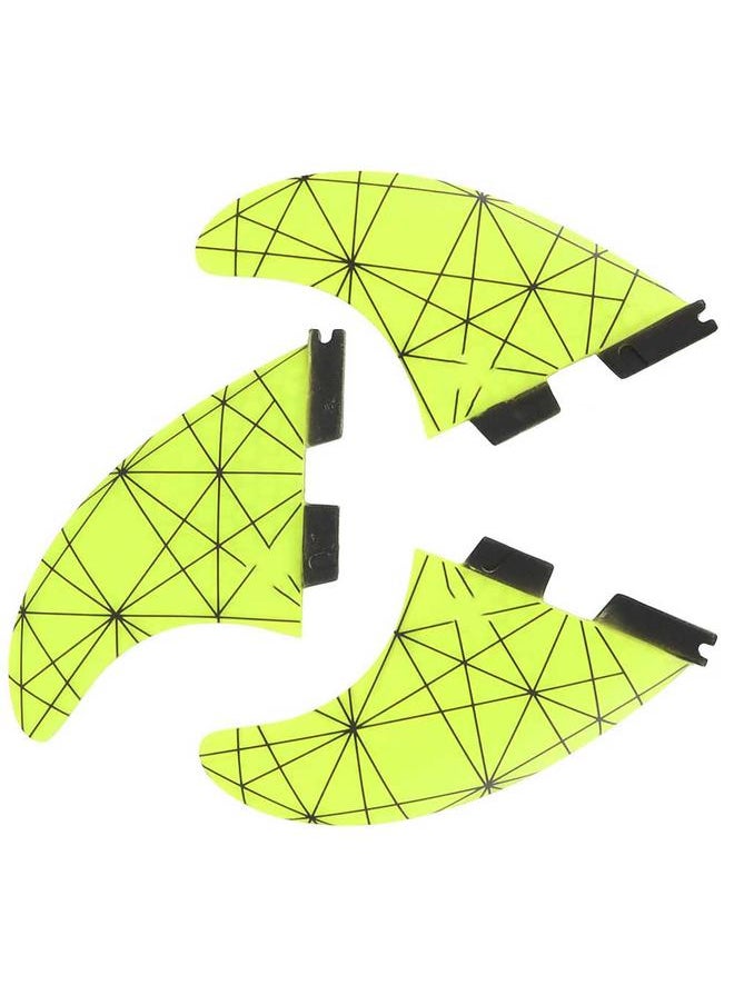 Thoraya Glass Fibre Skeg Tracking Fin Integral Fins FCS2 G5 for Kayaks Canoes Rowing Boats Yellow  - Image 5
