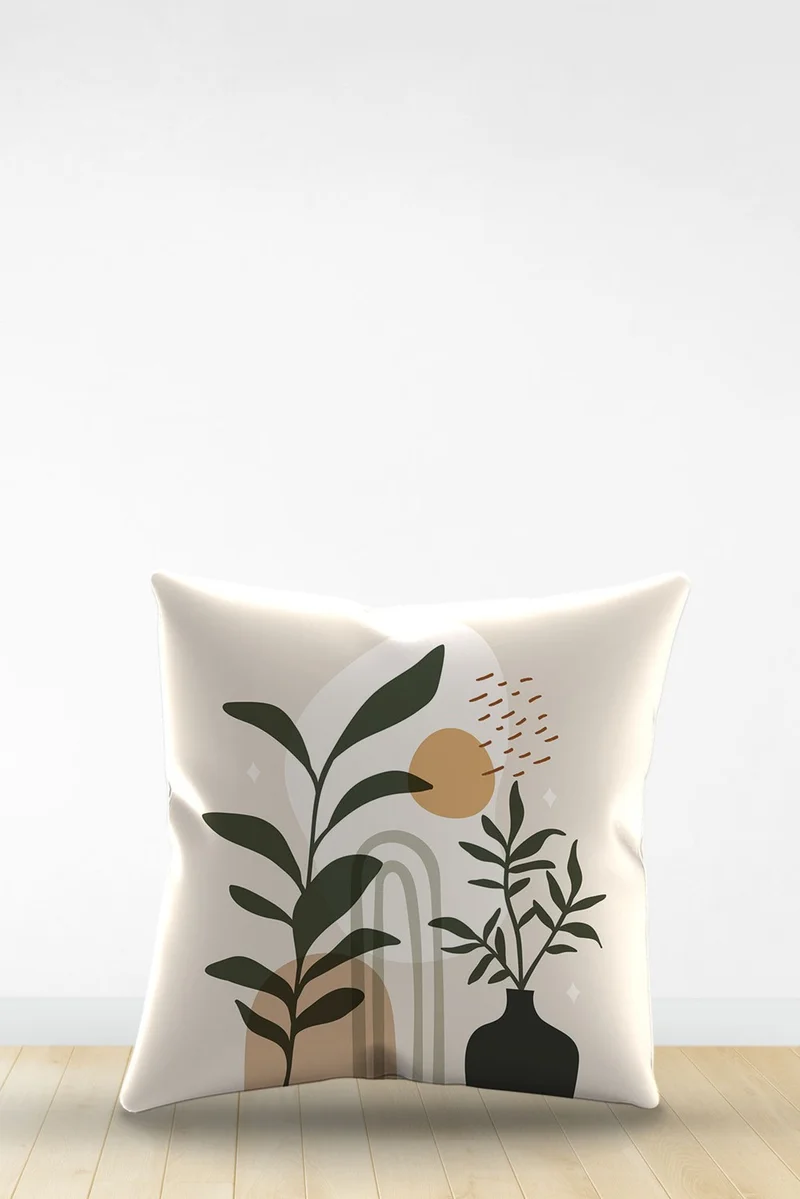 ارتافيسا Double Sided Digital Printed Decorative Faux Leather Throw Pillow Cover