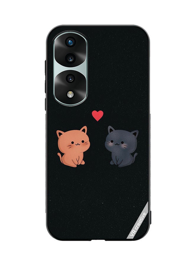 VR CREATIVE Protective Case Cover For Honor 70 Pro Cats Design Multicolour - Image 1