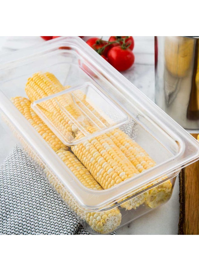 Restaurantware LID ONLY: Met Lux Lid For 1/3 Size Food Pans, 1 Freezer-Safe Lid For Commercial Food Storage Container - Containers Sold Separately, For Kitchens, Restaurants, Or Cafeterias  - Image 3