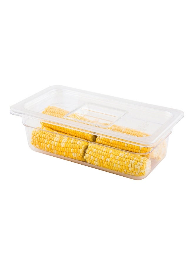 Restaurantware LID ONLY: Met Lux Lid For 1/3 Size Food Pans, 1 Freezer-Safe Lid For Commercial Food Storage Container - Containers Sold Separately, For Kitchens, Restaurants, Or Cafeterias  - Image 2