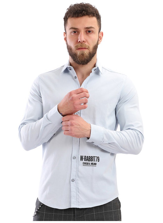 WHITE RABBIT Printed Long Sleeves Button Down Shirt - Image 1