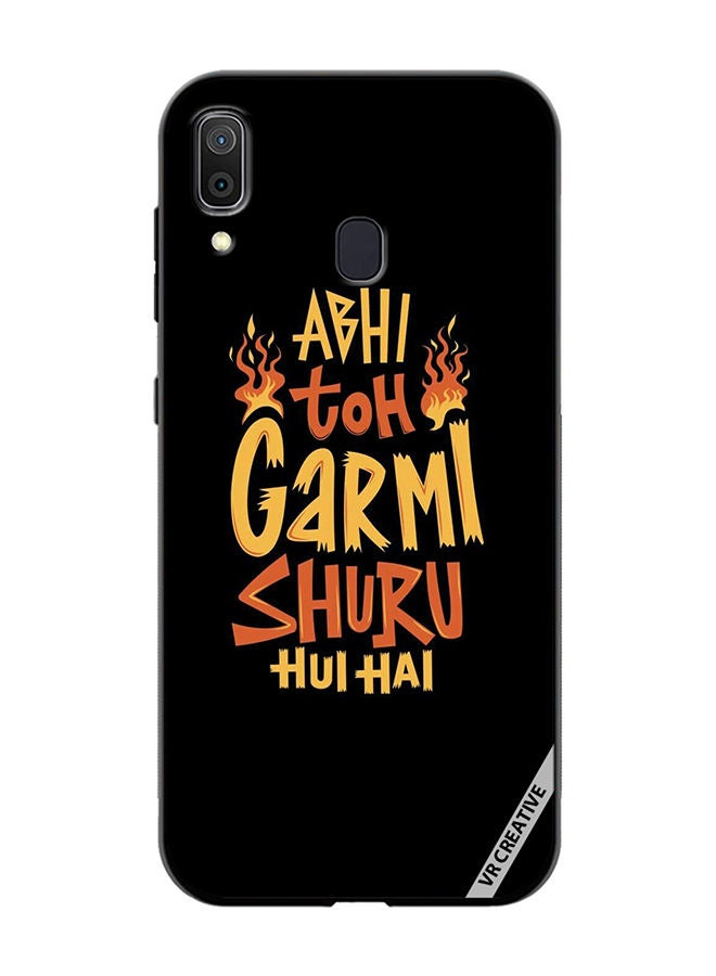 VR CREATIVE Protective Case Cover For Samsung Galaxy A30 Abhi Toh Garmi Design Multicolour - Image 1