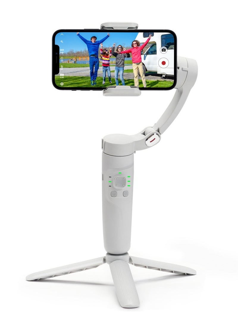 Generic M1 3-Axis Gimbal Handheld Stabilizer for Phone Foldable Handheld Phone Video Record Vlog Anti-Shake Stabilizer Video Supplies  - Image 1