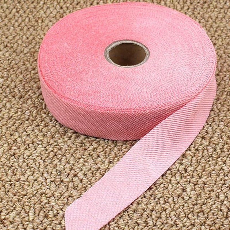 Rose Red Eccentric Strap Rolled Edge Material For Handmade Cotton Shoes And Slippers - Image 3