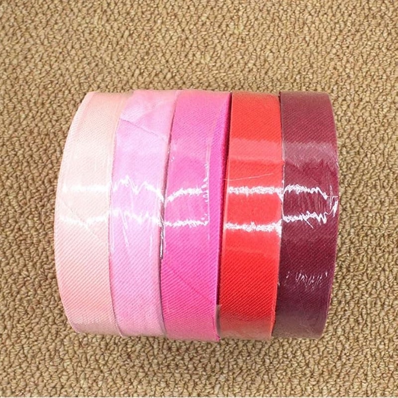 Rose Red Eccentric Strap Rolled Edge Material For Handmade Cotton Shoes And Slippers - Image 4
