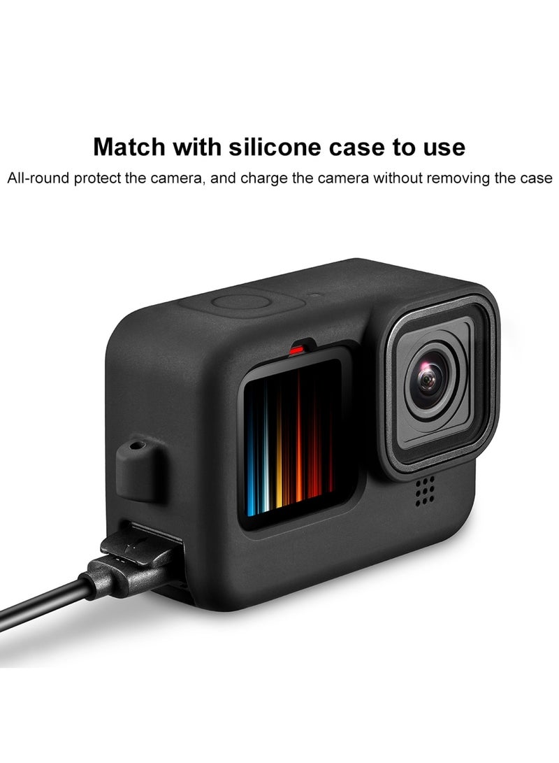 PULUZ POM Plastic Battery Side Interface Cover for GoPro HERO10 Black / HERO9 Black