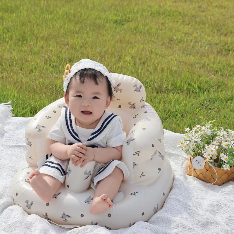 Spot Bb Stool Korean Style Seat Kidsren'S Bath Inflatable Cushion Portable Baby Cushion Baby Learning Chair - Image 3