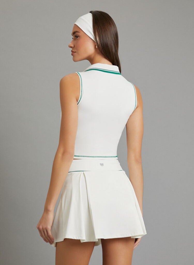 FOREVER 21 Active Two-Tone Split-Neck Crop Top - Image 2