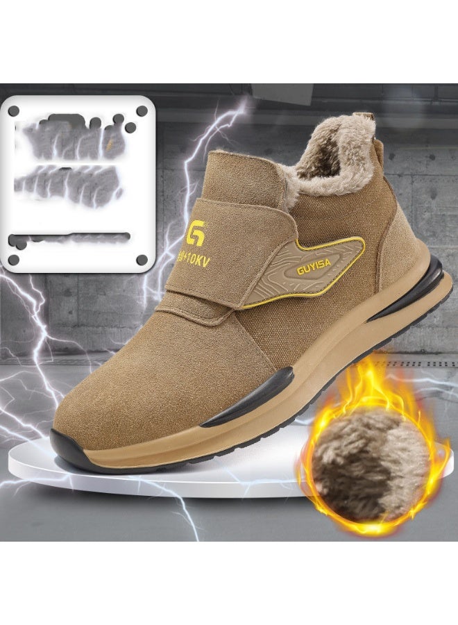 NIBEMINENT Winter boots Men Safety Shoesinsulated boots Steel toe shoes Work Boots Protection Shoes Anti scaldi anti smash Men Boots - Image 1