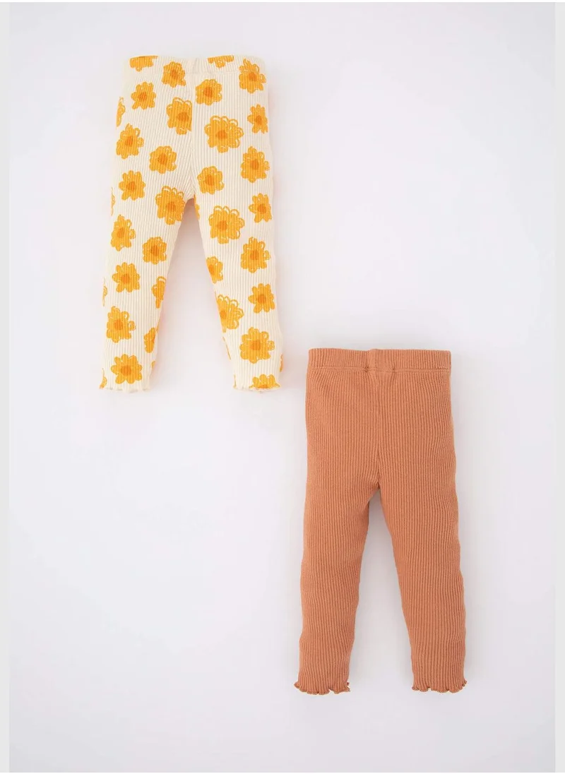 ديفاكتو 2 Pack BabyGirl Knitted Leggings