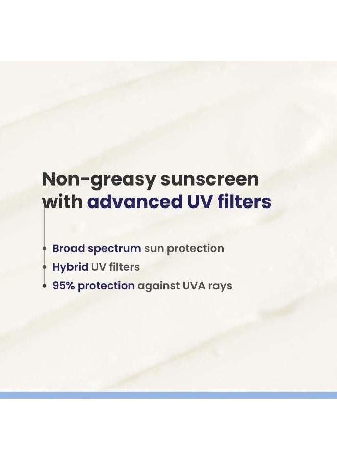 RE' EQUIL Ultra Matte Dry Touch Sunscreen | SPF 50 PA++++ | Water & Sweat Resistant | No White Cast, Non-Greasy & Non-Comedogenic | For All Skin Types | 50G - Image 2