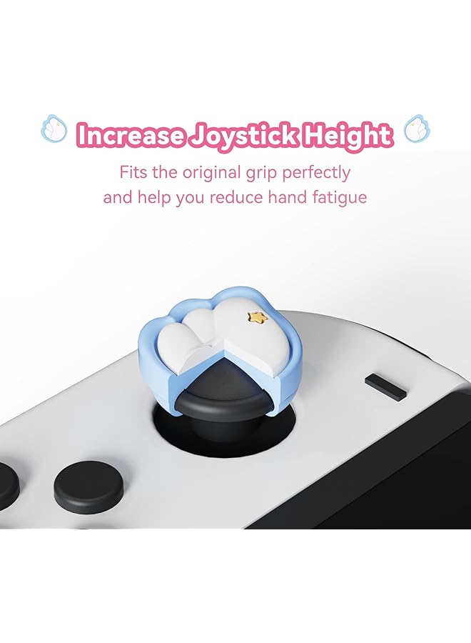 GEEKSHARE Cute Silicone Thumb Grip Caps Joystick Cover Compatible With Switch/Oled/Switch Lite 4Pcs Little Wings - Image 2