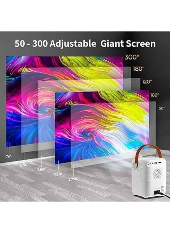 Umiio - Umiio Q2 Android HDMI Video Laser Projector 5G WiFi Android , Bluetooth, FHD Resolution, 5M Projection Distance, Portable Outdoor Movie Projector for Home Cinema, Parties, and More - Image 1