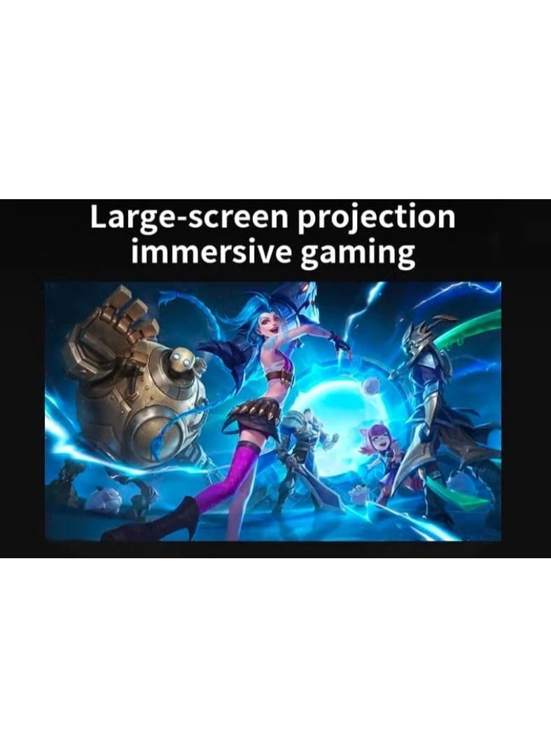 Umiio - Umiio Q2 Android HDMI Video Laser Projector 5G WiFi Android , Bluetooth, FHD Resolution, 5M Projection Distance, Portable Outdoor Movie Projector for Home Cinema, Parties, and More - Image 1