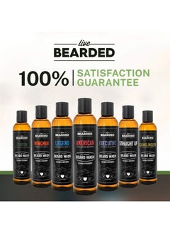 Live Bearded : Beard Wash - American - Beard and Face Wash - 8 fl. oz. - Water-Based Formula with All-Natural Ingredients for a Gentle, Deep Cleanse - Made in the USA  - Image 2