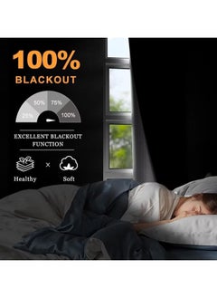 YIM-VIBEHAUS Portable Blackout Curtains (400X145cm), DIY Blackout Blinds with Cutter Knife, Velcro, Ruler and Marker, No Drill Easy Stick on Window, 100% Black Out Curtain for Bedroom, Travel, Baby Nursery, Office  - Image 3