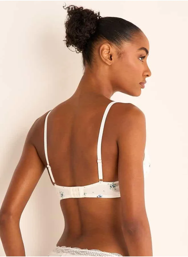 فاف Set of 2 - Lace Detail Bra with Hook and Eye Closure