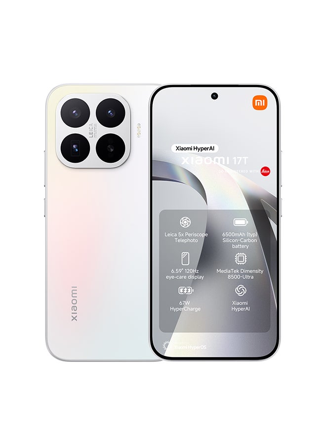 Xiaomi 17T Dual SIM+eSIM 5G Opal White 12GB RAM 512GB - Global Version - Image 1