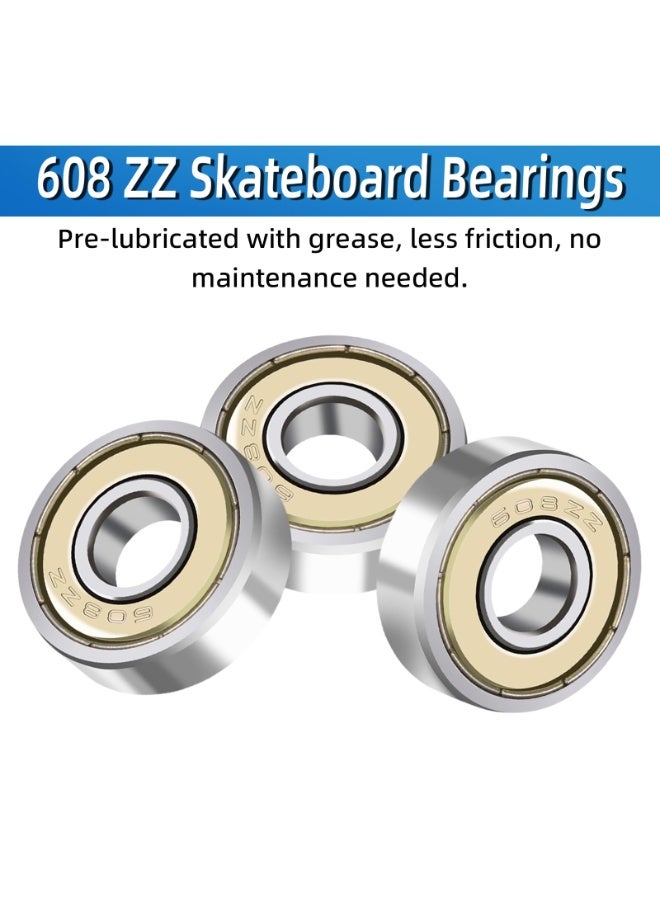 NajmStyle 608zz ball bearing, Longboard Roller Skate Bearing, for skateboards, scooters, inline skates - Image 4