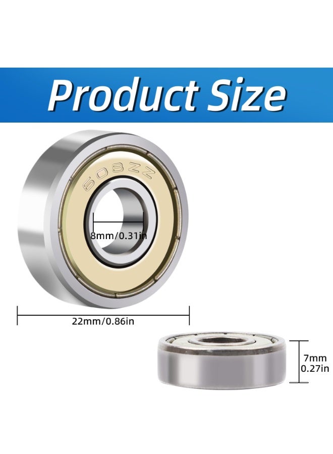 NajmStyle 608zz ball bearing, Longboard Roller Skate Bearing, for skateboards, scooters, inline skates - Image 5