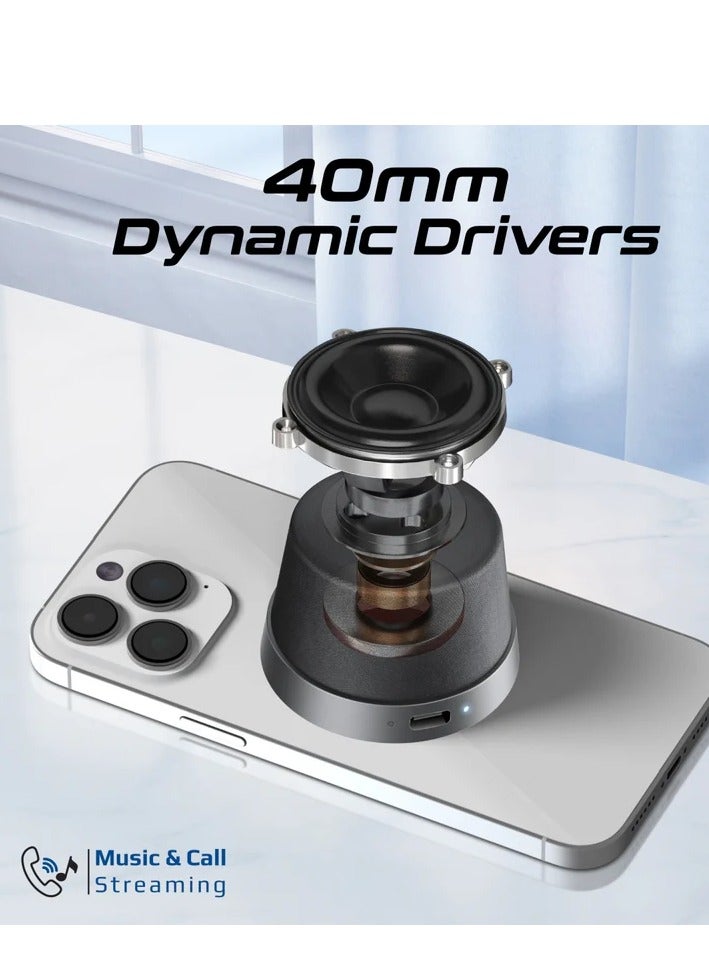 High-Fidelity Mini Bluetooth Speaker with MagSafe Compatible Base - Image 2