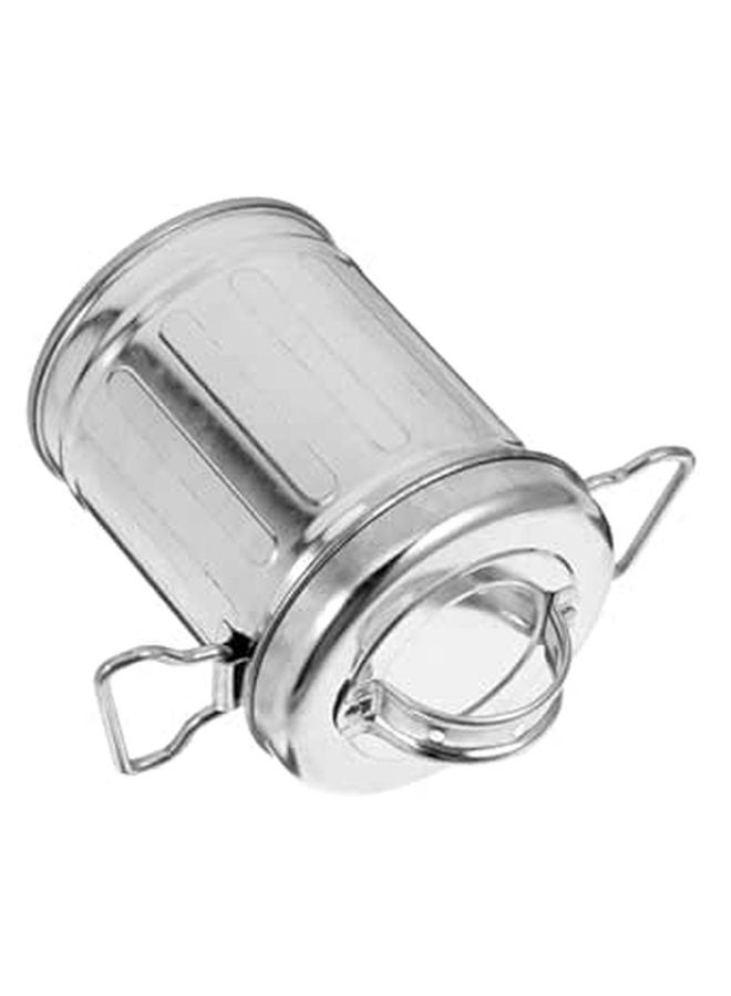 Galvanized Iron Windproof Ashtray with Lid Mini Trash Can Flowerpot Desktop Use - Image 1