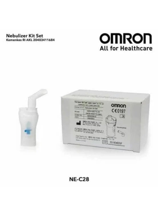 Omron Nebulizer Kit,Compatible with Models C28 and C801,Replacement Parts Kit with Medication Container and Cleanable and Serializable Mouthpiece. - Image 2