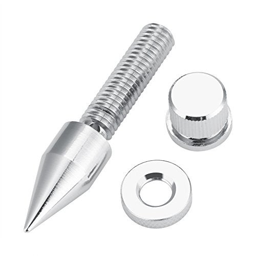 ZERONE أطراف مكبر الصوت، 4 قطع من النحاس المطلي بالكروم مع ارتفاع قابل للتعديل مع وسادات قاعدة لعزل الاهتزازات وصوت نقي لمكبرات الصوت HiFi وأنظمة الصوت القائمة على الأرض - Image 3