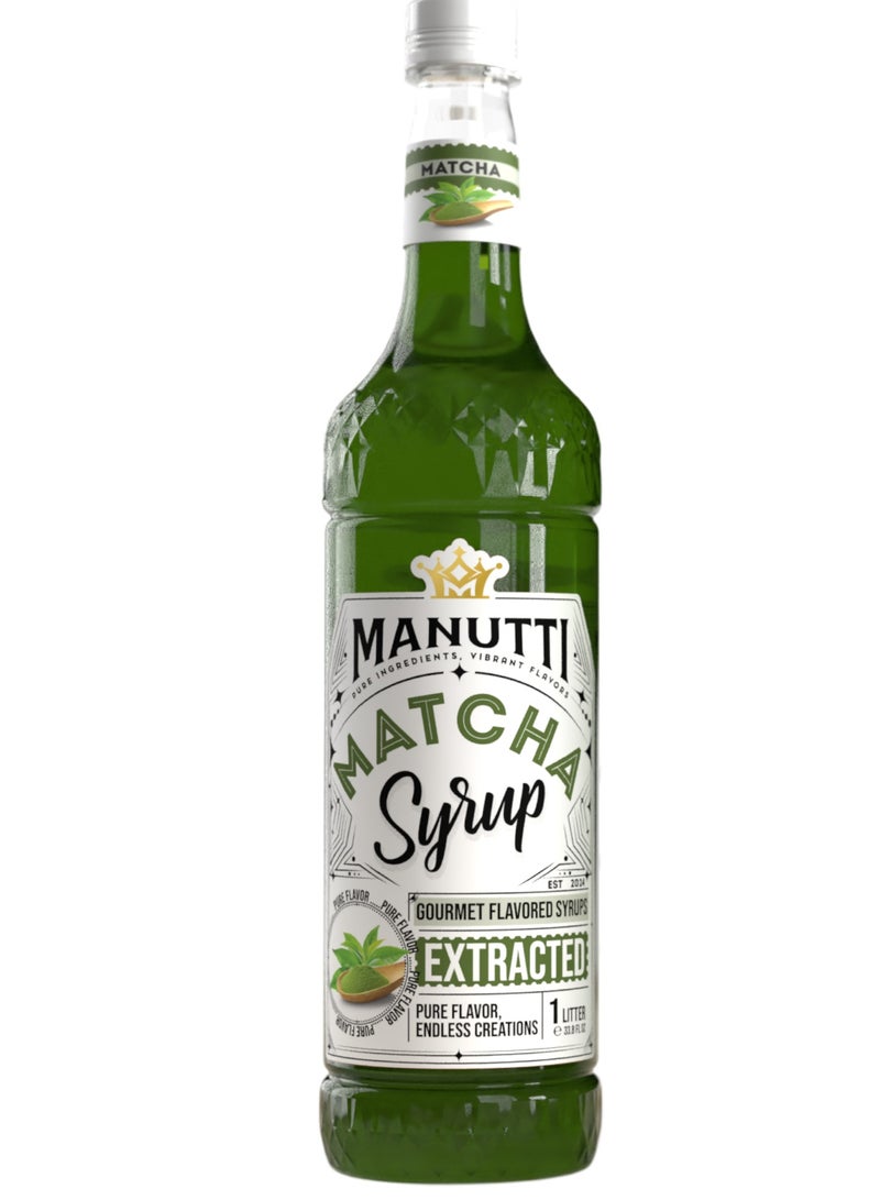 Manutti Matcha Syrup 1 Liters - Image 1