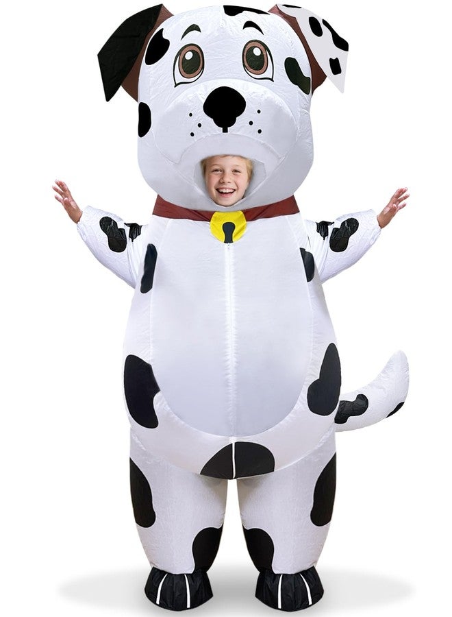 Camlinbo Halloween Inflatable Dalmatian Costume for Kids, Full Body Blow Up Animal Dog Costumes for Halloween Cosplay Party - Image 1