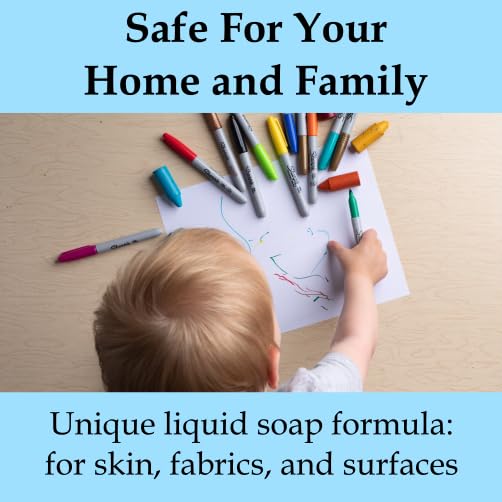 Amodex Ink & Stain Remover Arsenal, Safe and Effective on Clothes, Leather and Skin, Full Set for all your Stain Removal Needs, Includes 2 Bottles, 1 Brush, 10 Wipes - Image 2