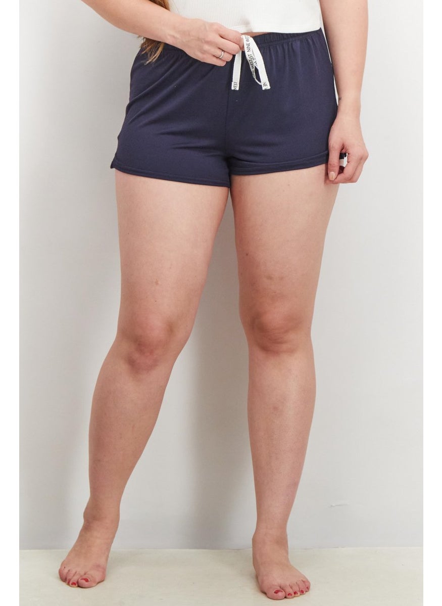 NINE WEST Women 2 Pieces Stripe And Solid Sleepwear Short, White  - Image 1