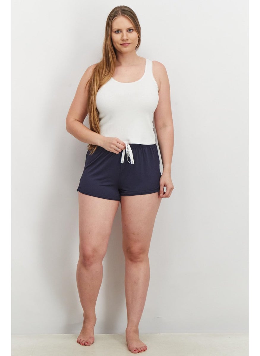 NINE WEST Women 2 Pieces Stripe And Solid Sleepwear Short, White  - Image 2