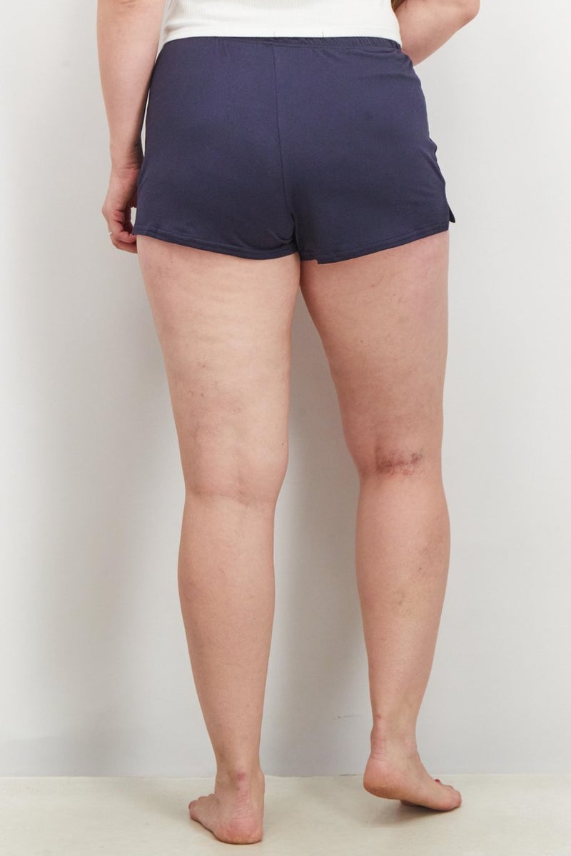 NINE WEST Women 2 Pieces Stripe And Solid Sleepwear Shorts, White - Image 5