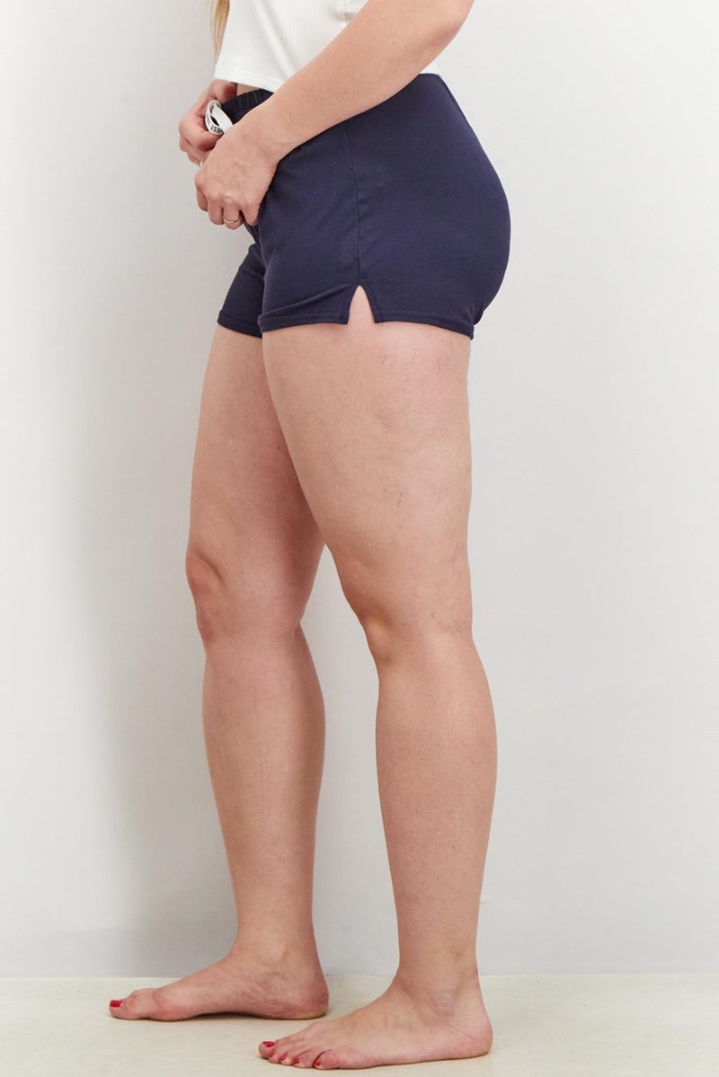 NINE WEST بيجامة نسائية من قطعتين شورت مخطط وسادة، أبيض - Image 3