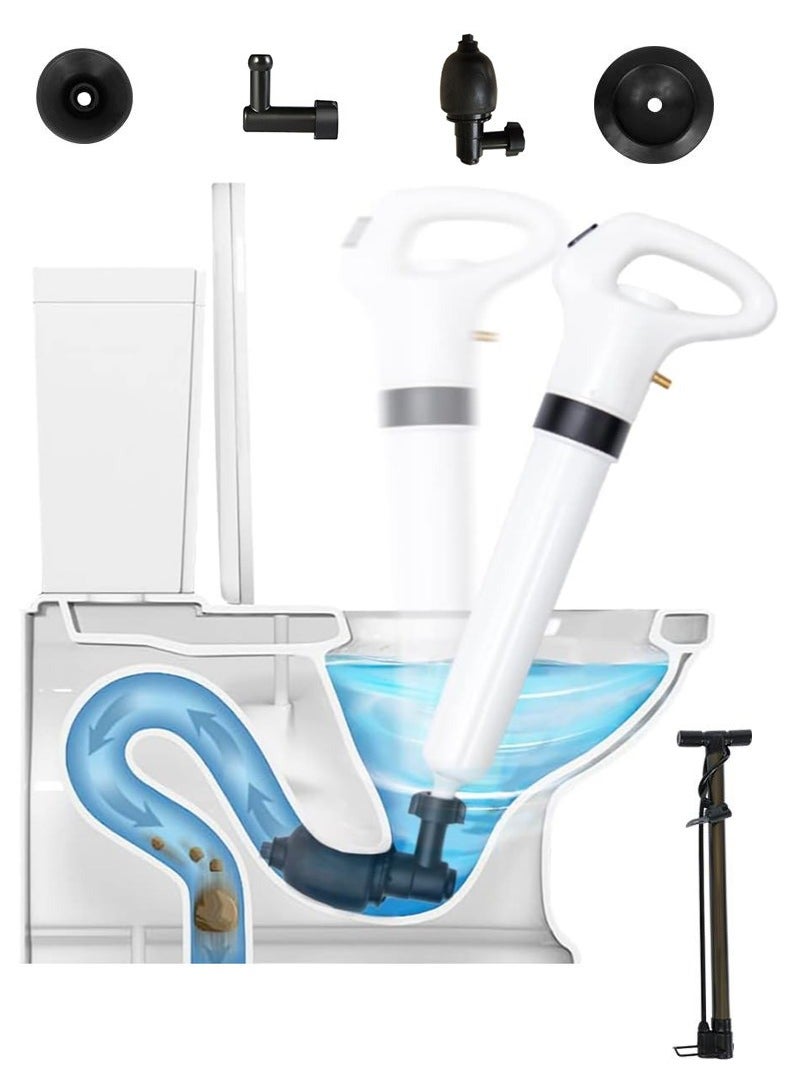 كيلا غطّاس المرحاض، مزيل انسداد المرحاض الكهربائي، مزيل انسداد بالوعات المرحاض، منظف هوائي عالي الضغط، منظف لاسلكي قوي لاسلكي هوائي لإزالة الانسداد للحمام/ حوض الاستحمام/مصرف مياه/مصرف أرضي/مجاري/أنبوب مسدود - Image 1