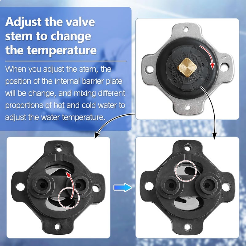 TycoonWon GP77886 Mixer Cap and GP500520 Pressure Balancing Unit Assembly Compatible with Kohler K-15701-K and K-15700-K mixing valve - Image 5