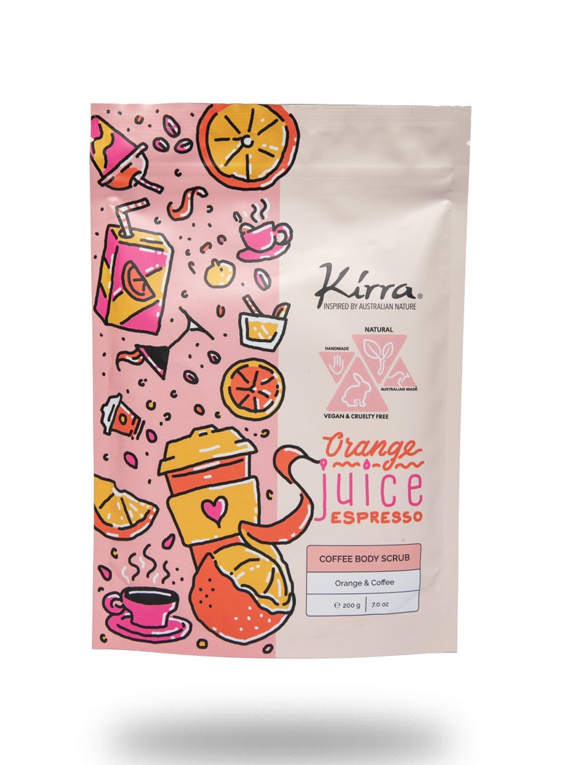 Kirra Orange Juice Espresso Vegan Coffee Body Scrub - Image 1