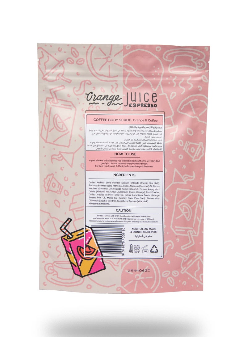 Kirra Orange Juice Espresso Vegan Coffee Body Scrub - Image 2